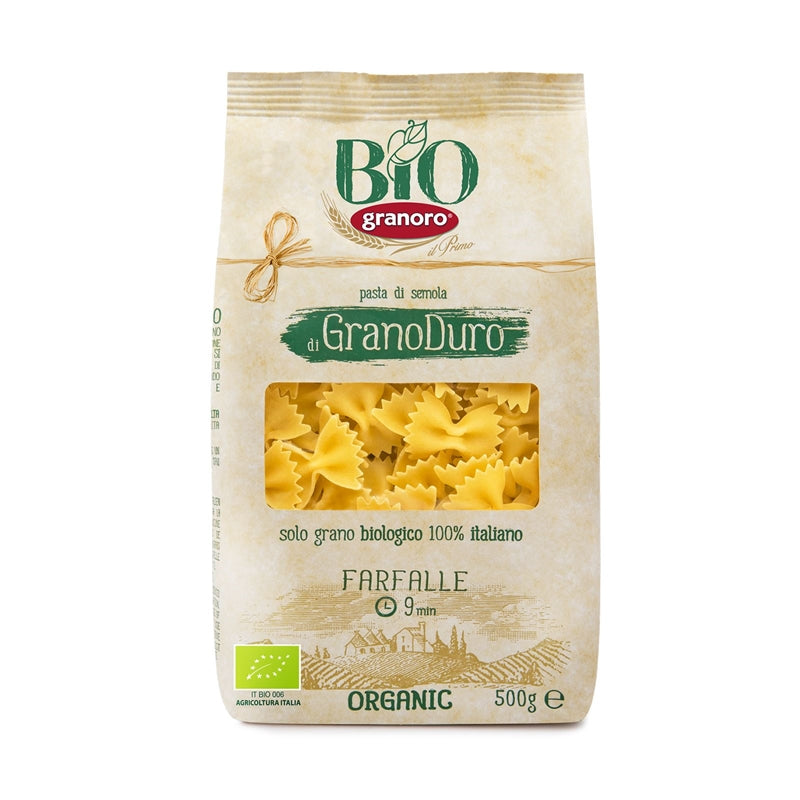 Pâtes biologiques d'Italie, vendue à l'unité ou