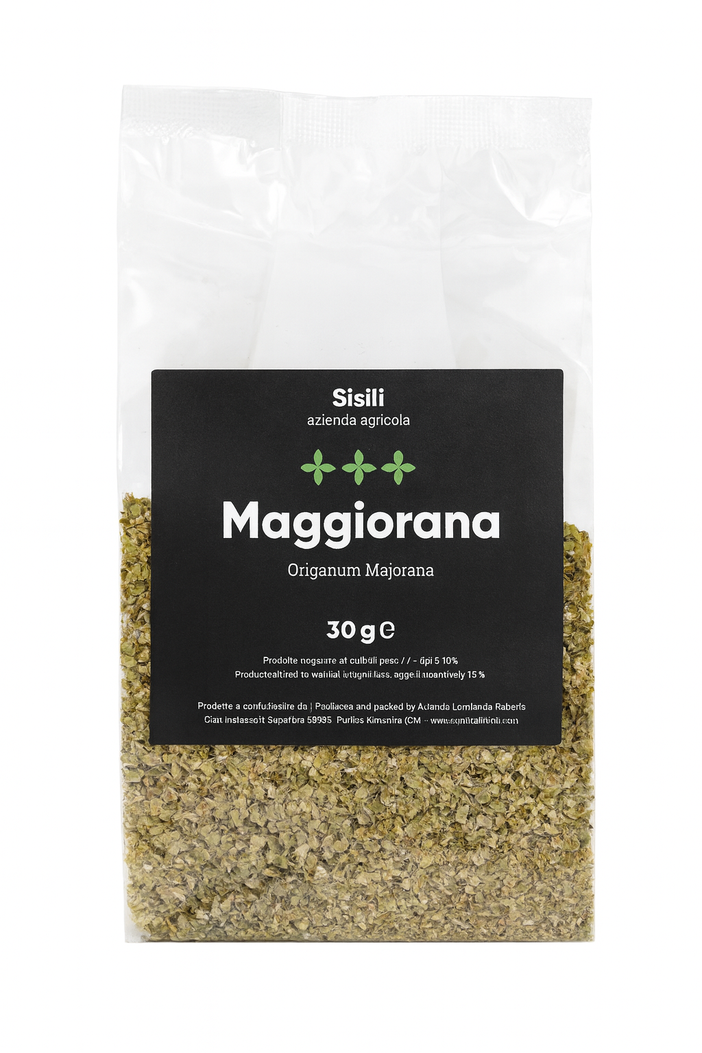 Lot saveur comprenant : une huile d'olive extra vierge m, biologique. D'ITALIE 500 ml  - lot d'épices de SICILE : Marjolaine 30 gr - origan 80 gr - thym 80 gr - préparation mixte pour pâtes et sauces 70 gr - piment mixé pour 80 gr.