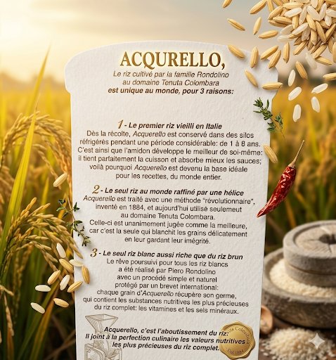 Riz spécial risotto d'Italie: 250 gr